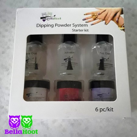 Dip Powder Starter Set - Red, Lavender, Clear